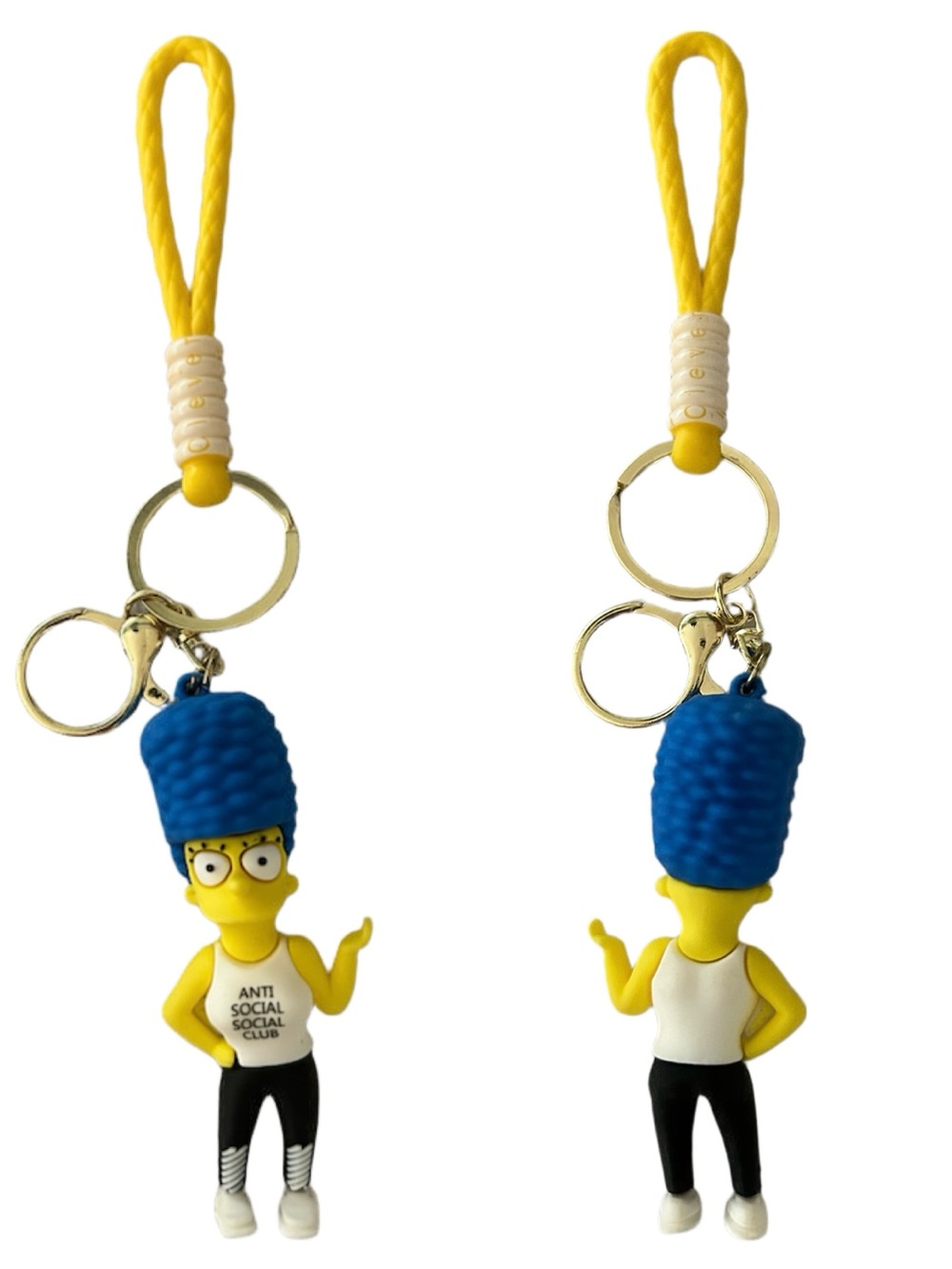 Marge Simpson Silicone Keychain Bag Charm